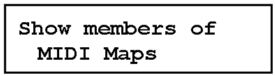 selecting the MIDI Map mode